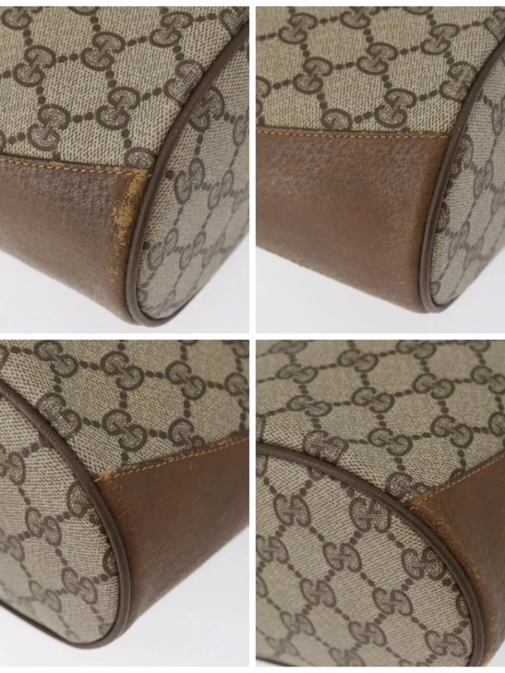 GUCCI GG Supreme Web Sherry Line Bag PVC Beige Gold 904 02 081 Auth ep13481 - Picture 14 of 16